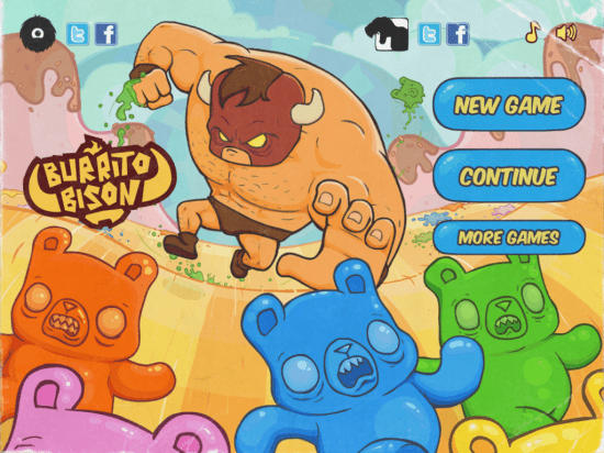 Burrito Bison title screen