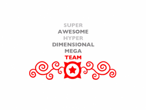 Super Awesome Hyper Dimensional Mega Team Logo