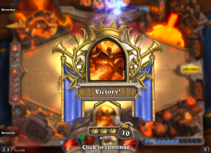 Ragnaros wins Hearthstone